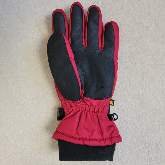 EUC Women's L Carhartt  Waterproof Insulated Ripstrop Fabric Gloves Knit Cuff - Picture 14 of 14